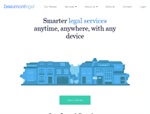 Tablet Screenshot of beaumont-legal.co.uk